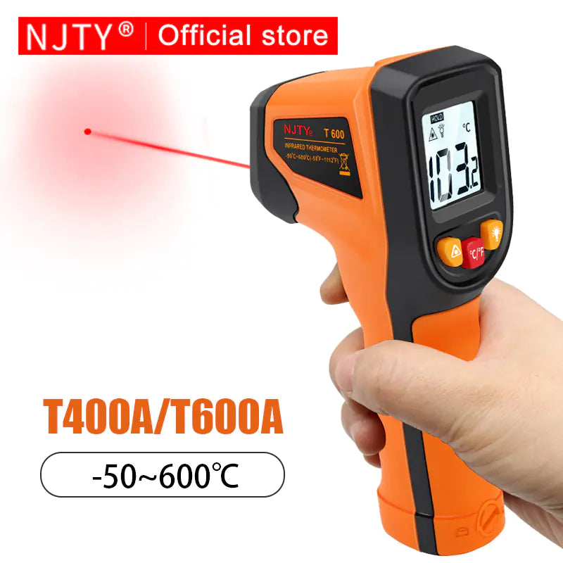 NJTY Digital Infrared Thermometer -50~600℃ Pyrometer Gun